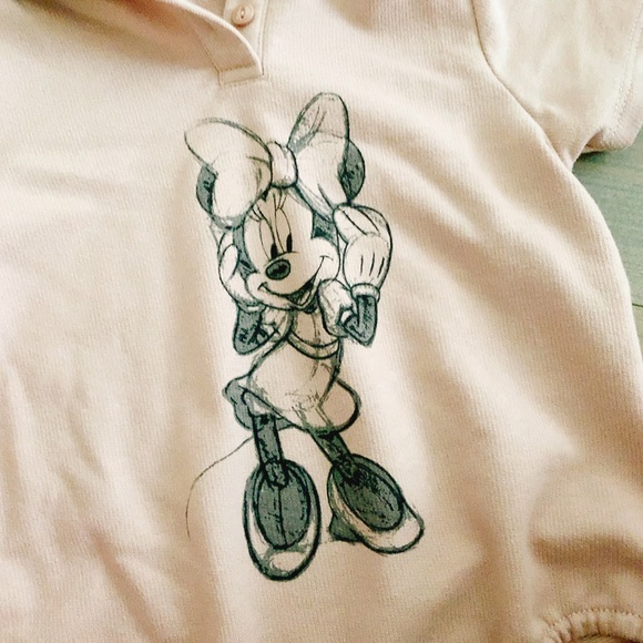 Japanese Futa Futa Minnie Mouse bowtie babysuit - Picture 4 of 5